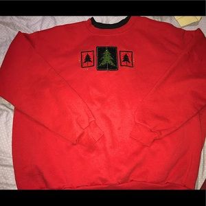 3/$22vintage grandma Christmas layer collar sweate
